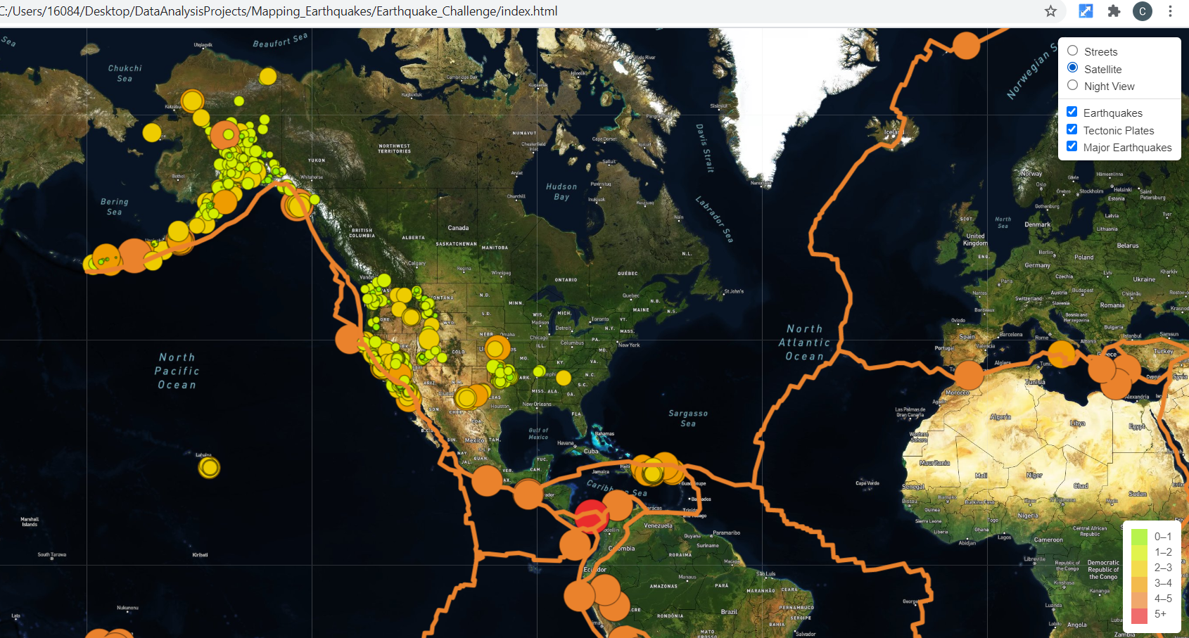image of earthquake map